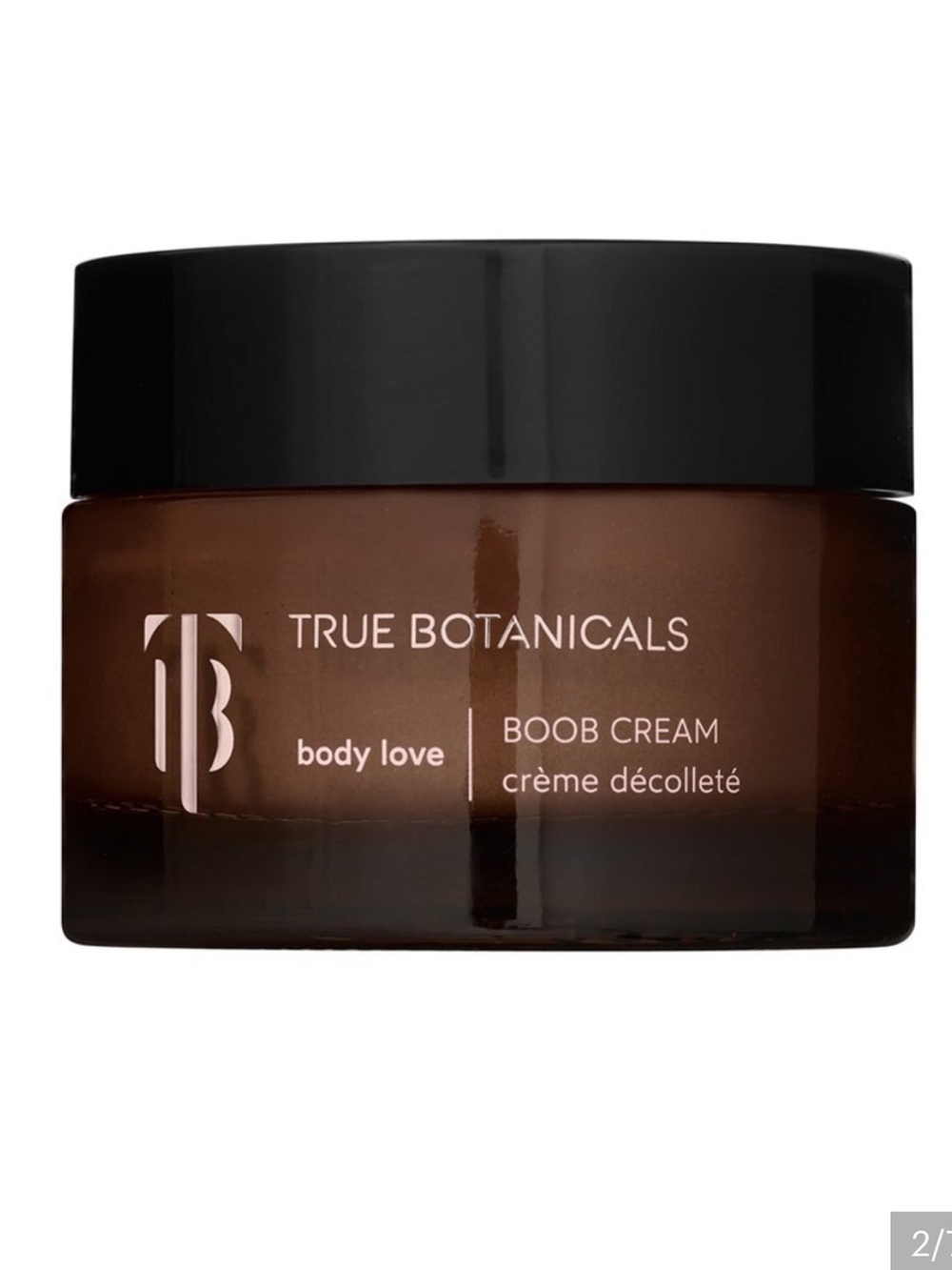 NIB True Botanicals Body Love BOOB Cream 1.7 oz In Original Package Decolletage